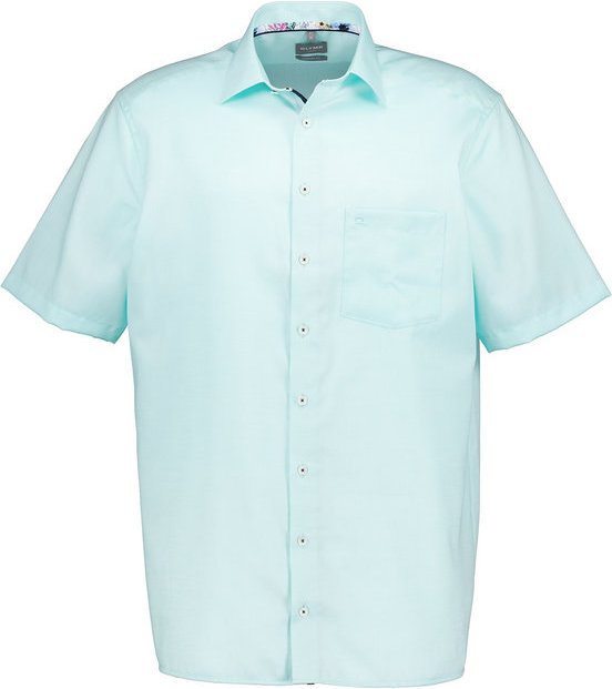 Thumbnail - OLYMP Herren Kurzarmhemd grün Comfort Fit