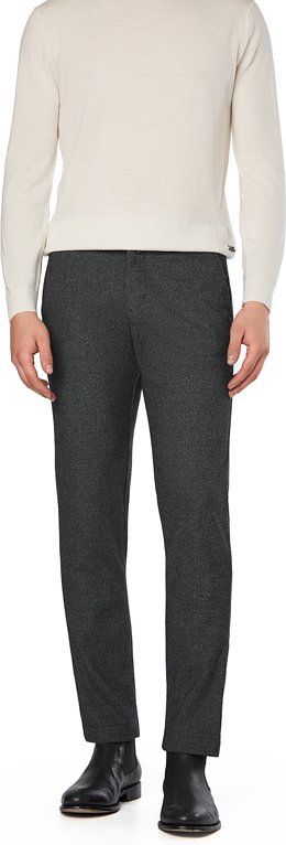Pierre Cardin Herren Chino grau meliert