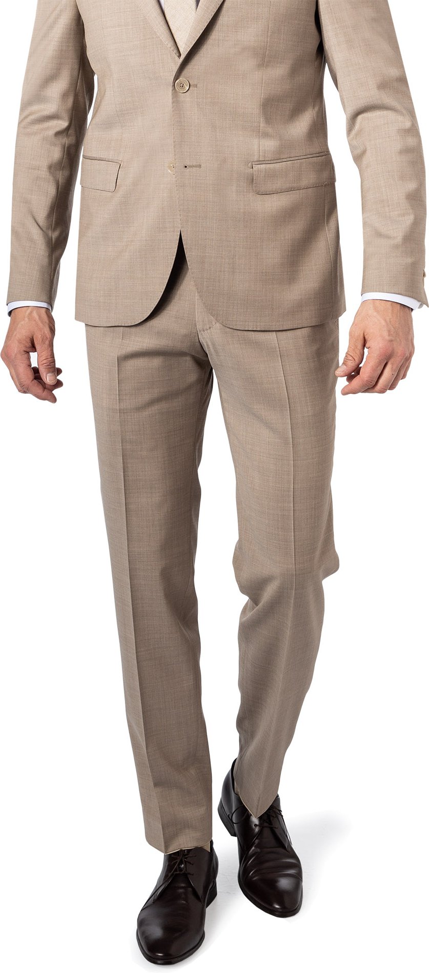 Thumbnail - BALDESSARINI Herren Hose beige meliert Slim Fit