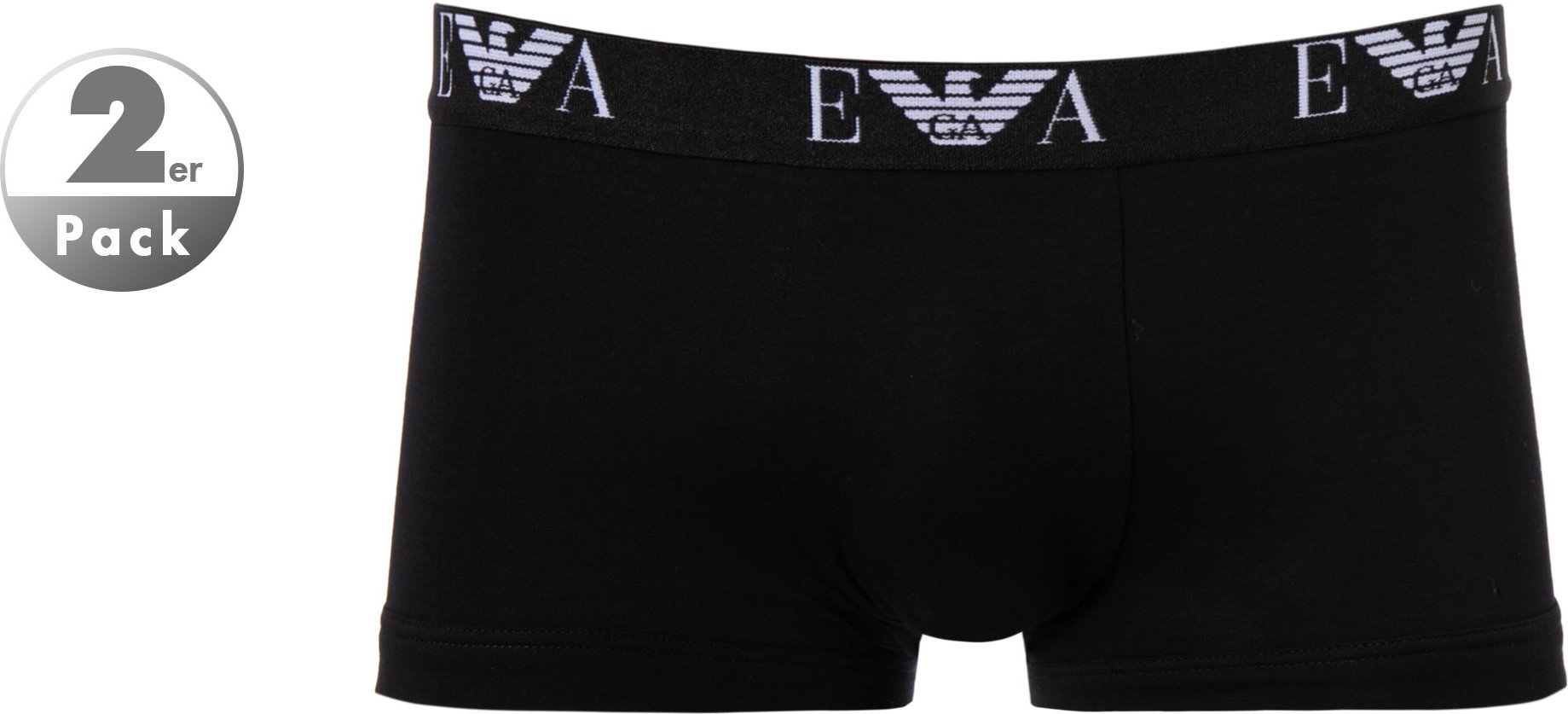 EMPORIO ARMANI Herren Trunks schwarz Baumwolle & Mix unifarben