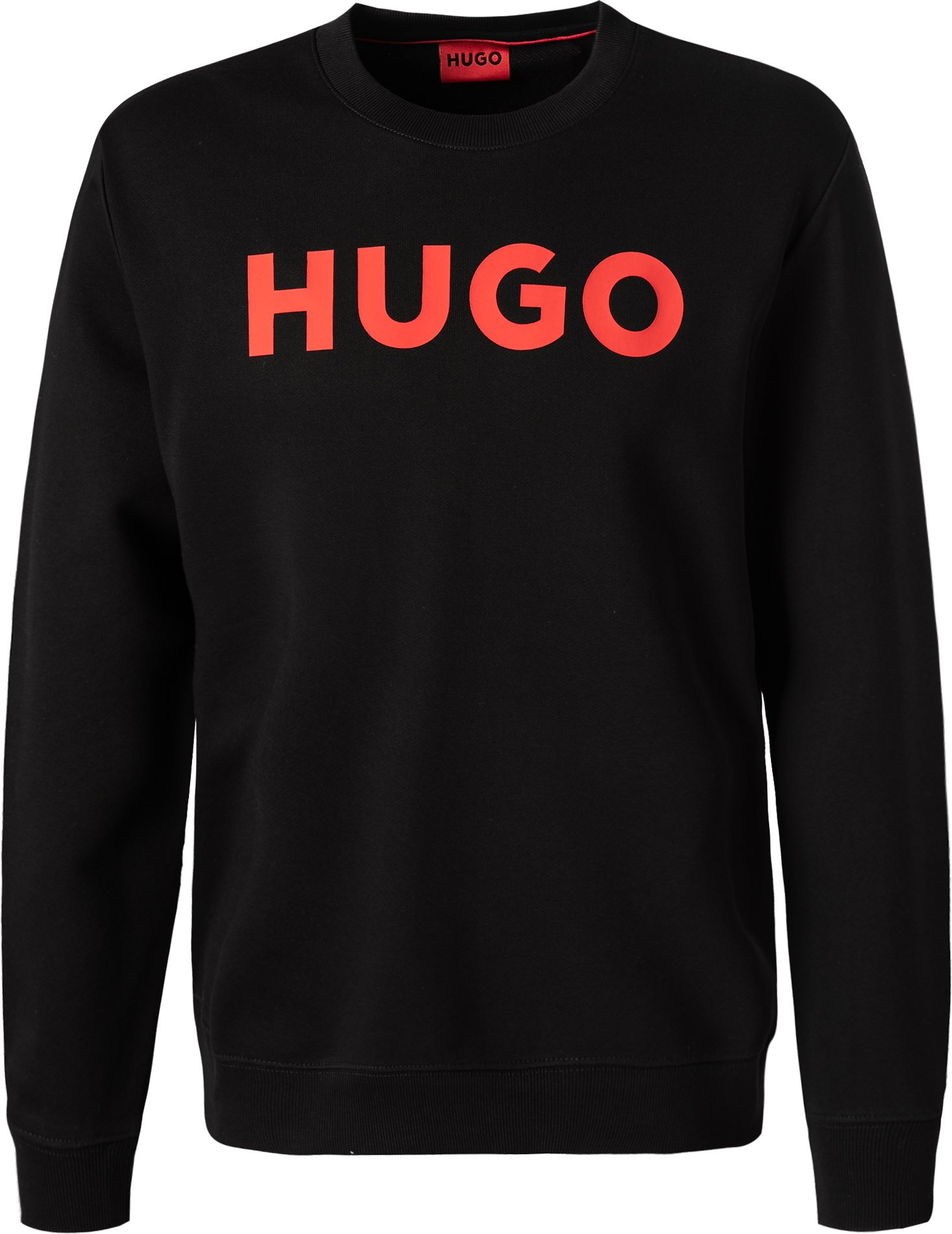 HUGO Herren Sweatshirt schwarz Logo und Motiv