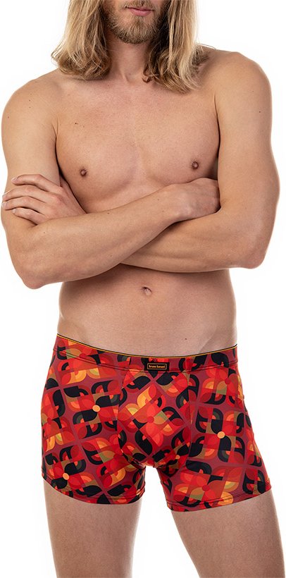 Thumbnail - bruno banani Herren Trunk orange Geprintet