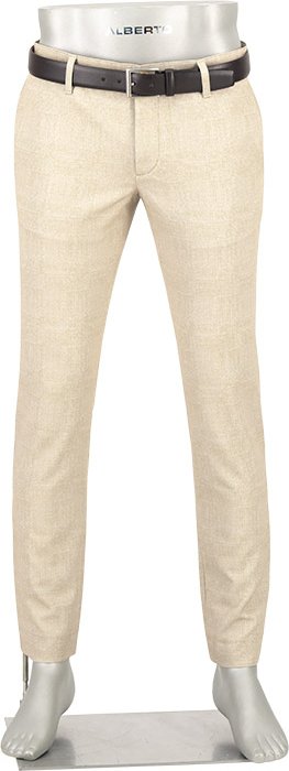 Alberto Herren Hosen beige Slim Fit