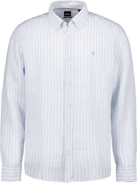 Thumbnail - BOSS Black Herren Hemd blau gestreift