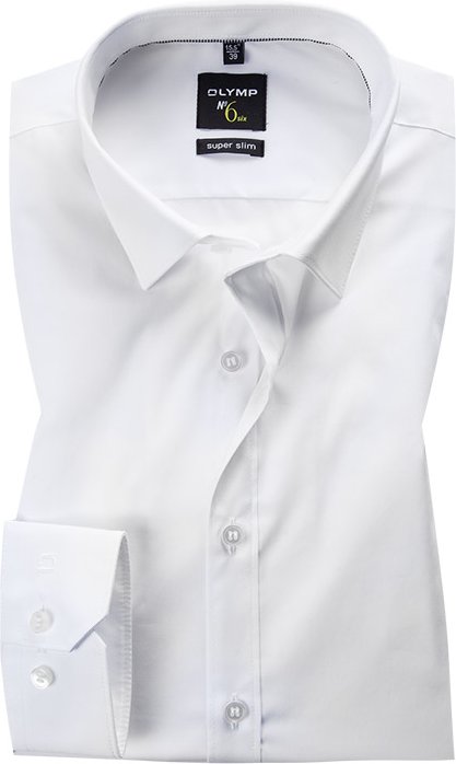 Thumbnail - OLYMP Herren Hemd weiß Slim Fit