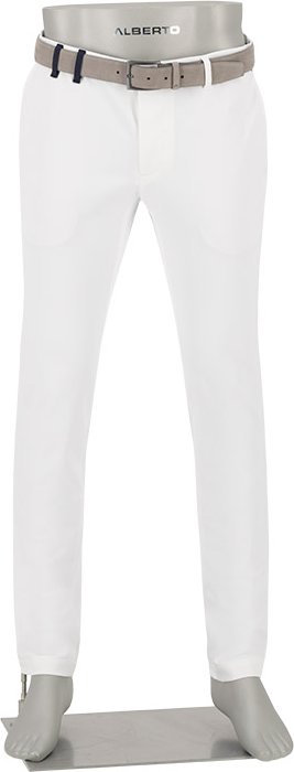 Alberto Golf Herren Golfhose weiß Slim Fit