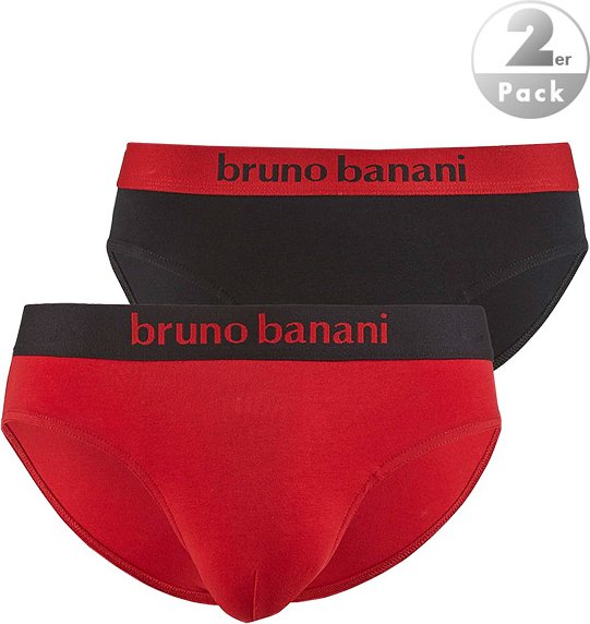 bruno banani Herren Sportslip rot Baumwolle & Mix unifarben