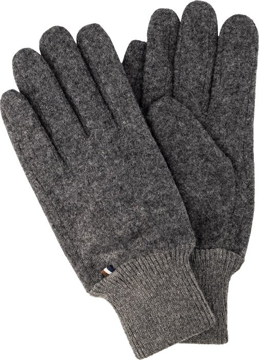 Thumbnail - bugatti Herren Handschuhe grau Textil meliert