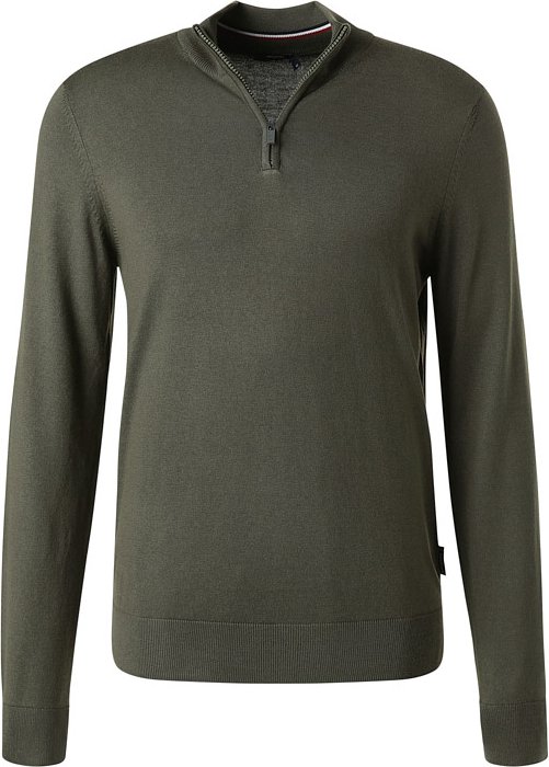 HECHTER PARIS Herren Troyer grün unifarben