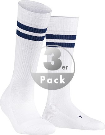 Falke Herren Socken weiß Baumwolle & Mix unifarben