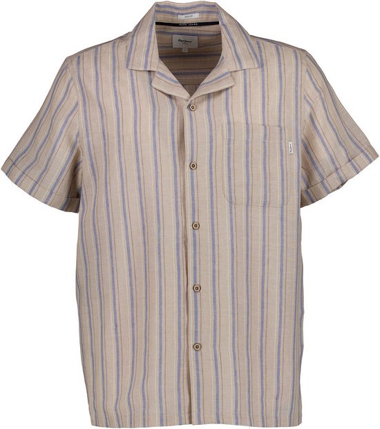 Pepe Jeans Herren Hemden beige gestreift
