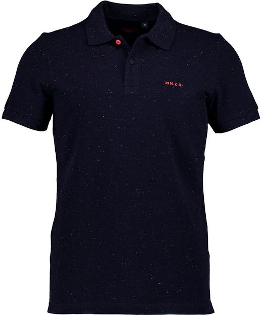 N.Z.A. Herren Polo-Shirt blau meliert