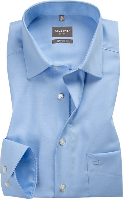 OLYMP Herren Hemd blau Comfort Fit