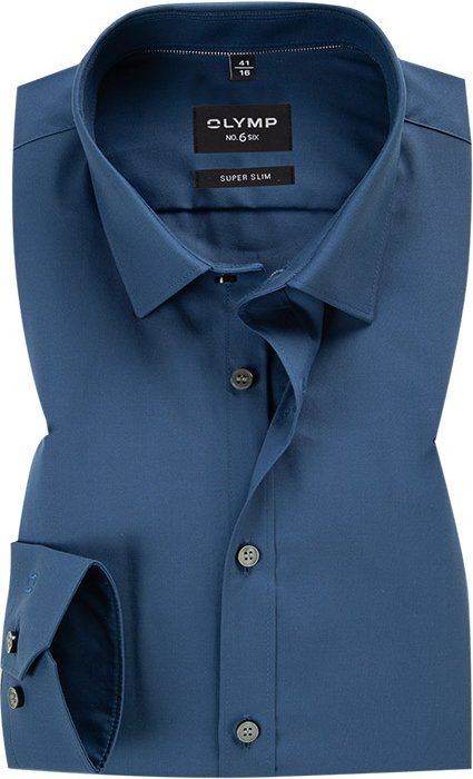 Thumbnail - OLYMP Herren Hemd blau Slim Fit