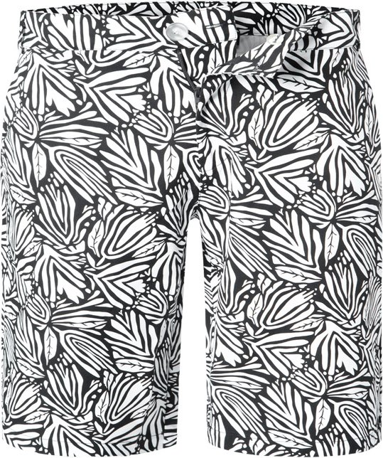 KARL LAGERFELD Herren Shorts schwarz gemustert