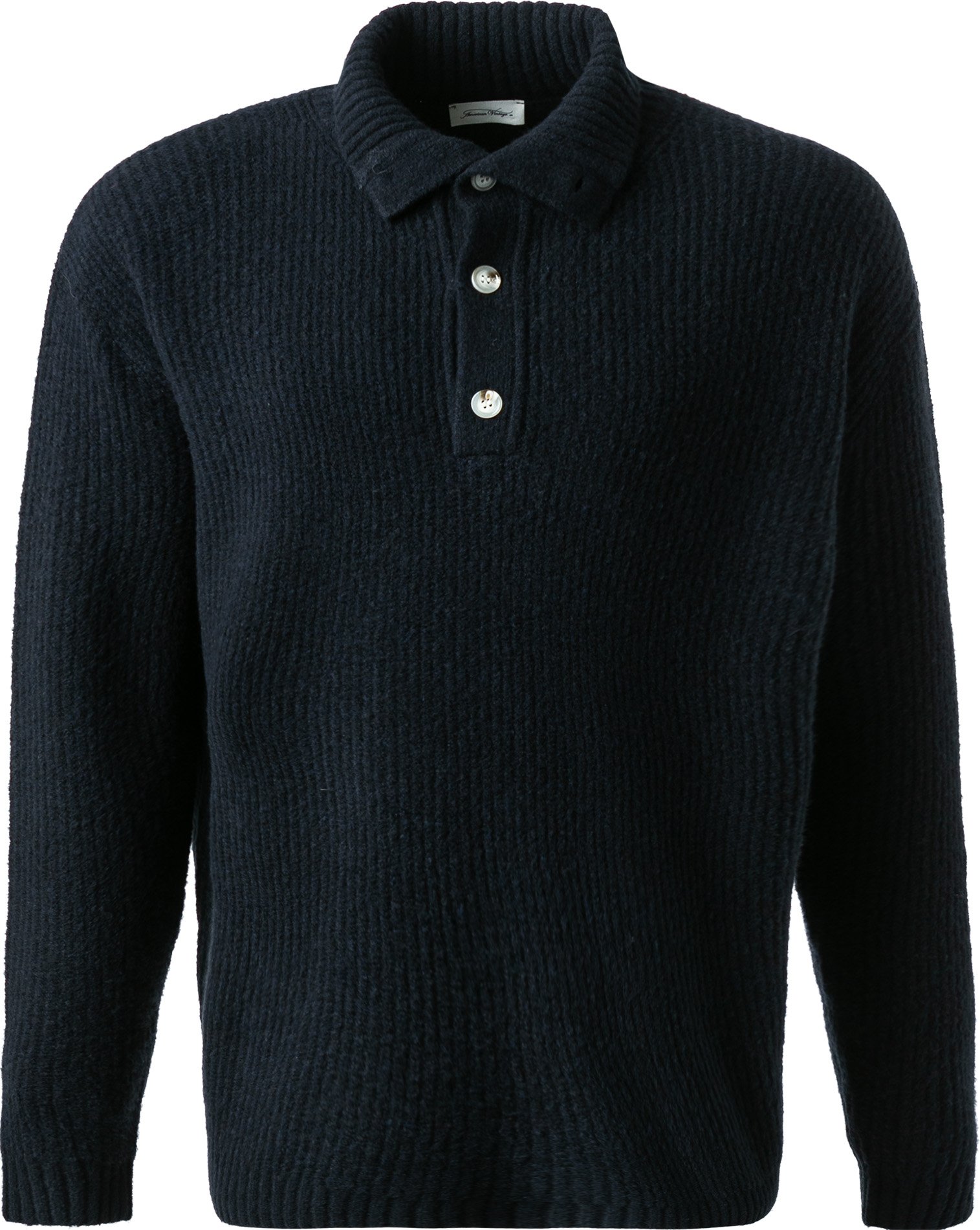 American Vintage Herren Pullover blau unifarben