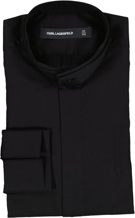 KARL LAGERFELD Herren Hemd schwarz