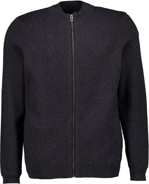 RAGMAN Herren Cardigan grau unifarben