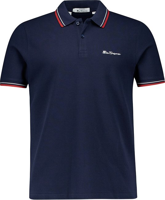Ben Sherman Herren Polo-Shirt blau