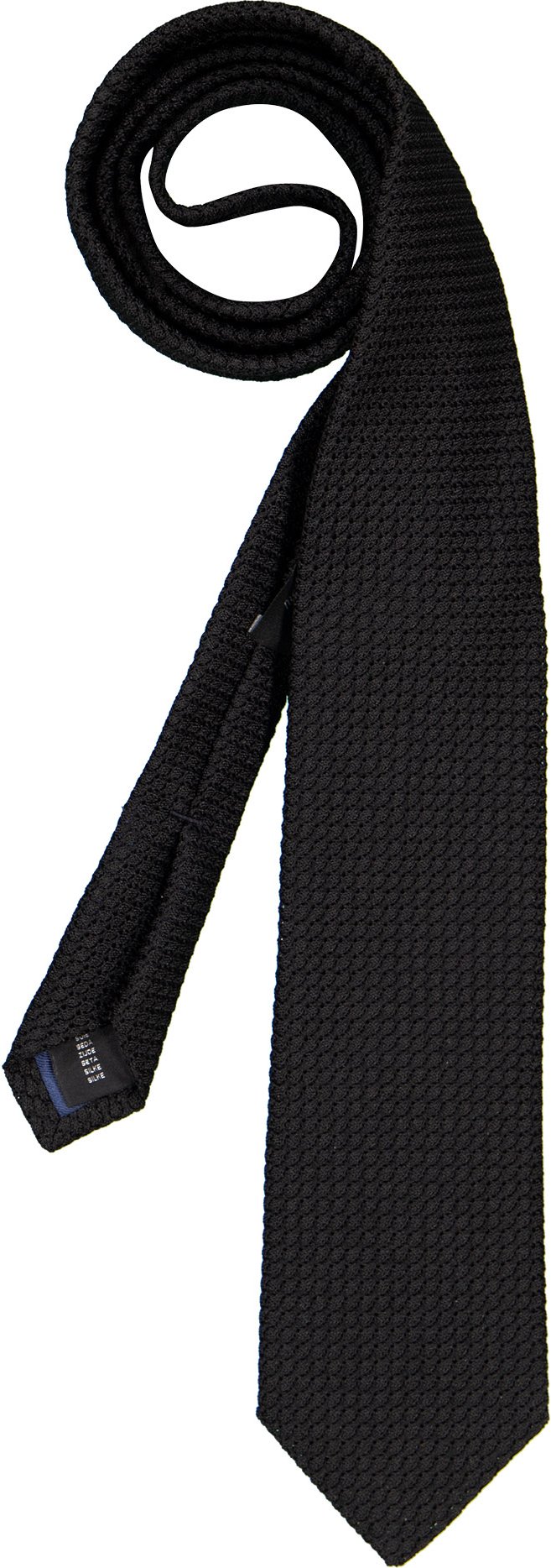 Ascot Herren Krawatte schwarz unifarben