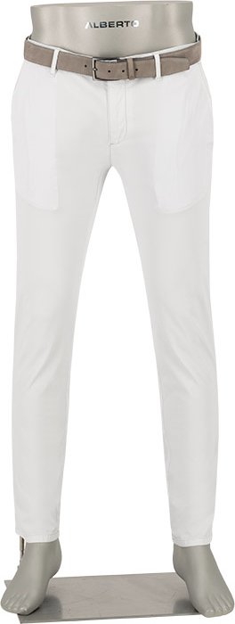 Alberto Herren Chino weiß Slim Fit