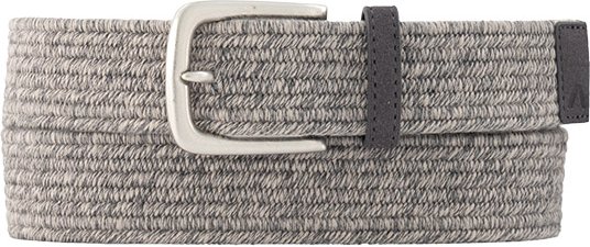 Thumbnail - Alberto Herren Gürtel grau Textil meliert