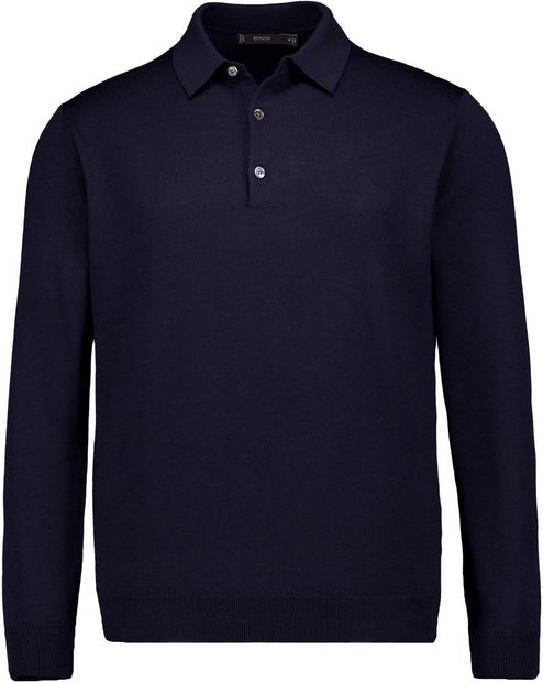 BOGGI MILANO Herren Pullover blau unifarben