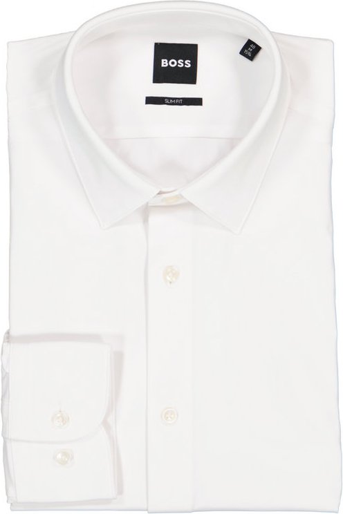 BOSS Black Herren Hemd weiß Slim Fit