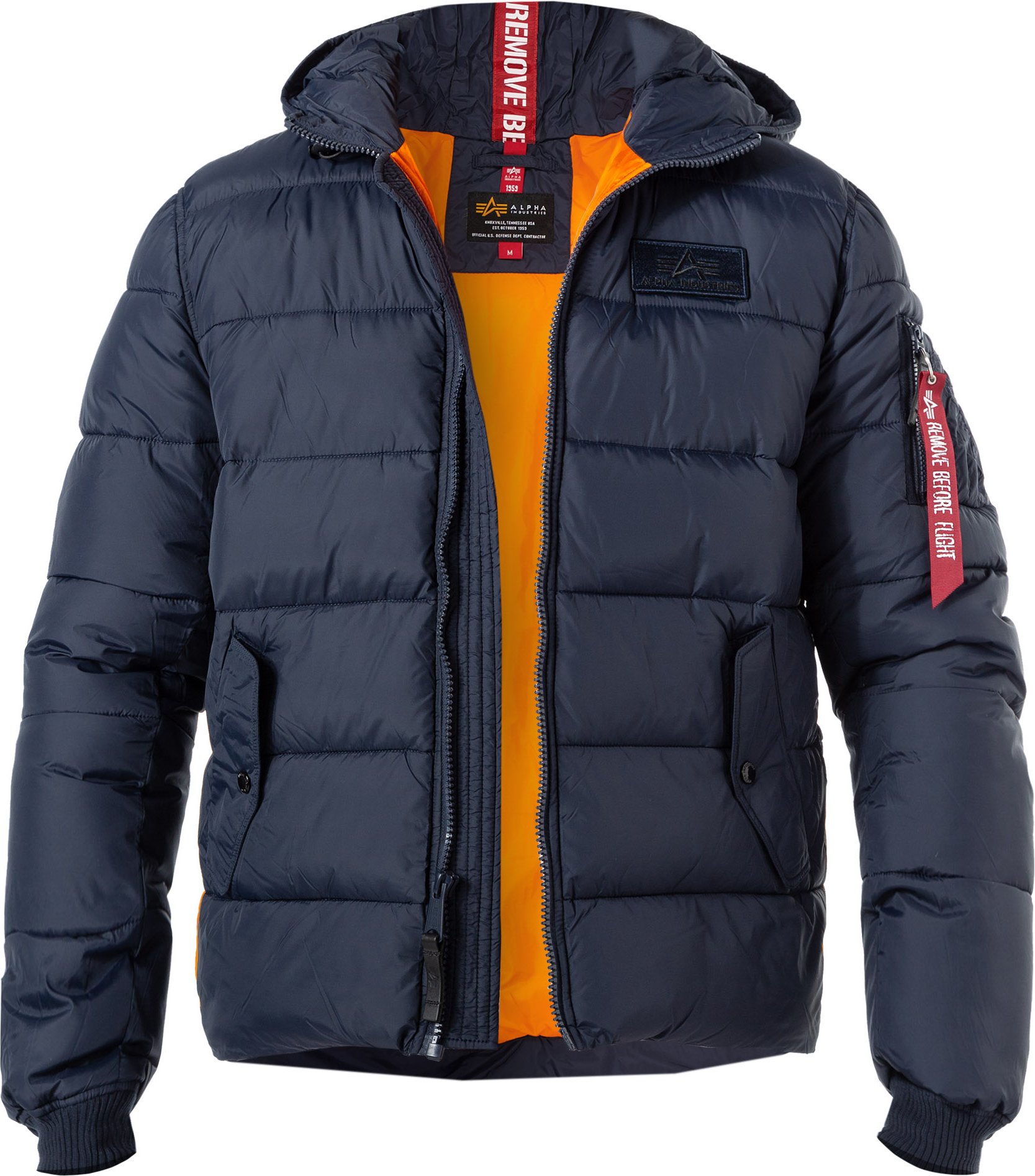 Thumbnail - ALPHA INDUSTRIES Herren Steppjacke blau unifarben