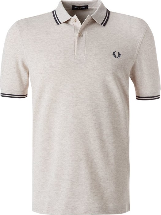 Thumbnail - Fred Perry Herren Polo-Shirt beige meliert