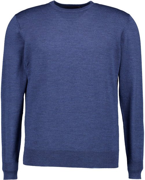 BOGGI MILANO Herren Pullover blau unifarben