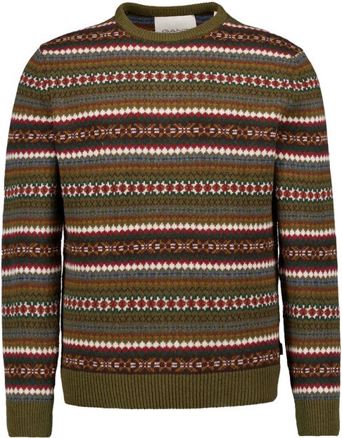 Thumbnail - Gant Herren Pullover grün Norweger