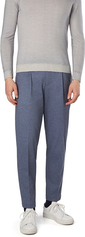 Thumbnail - CINQUE Herren Hose blau meliert