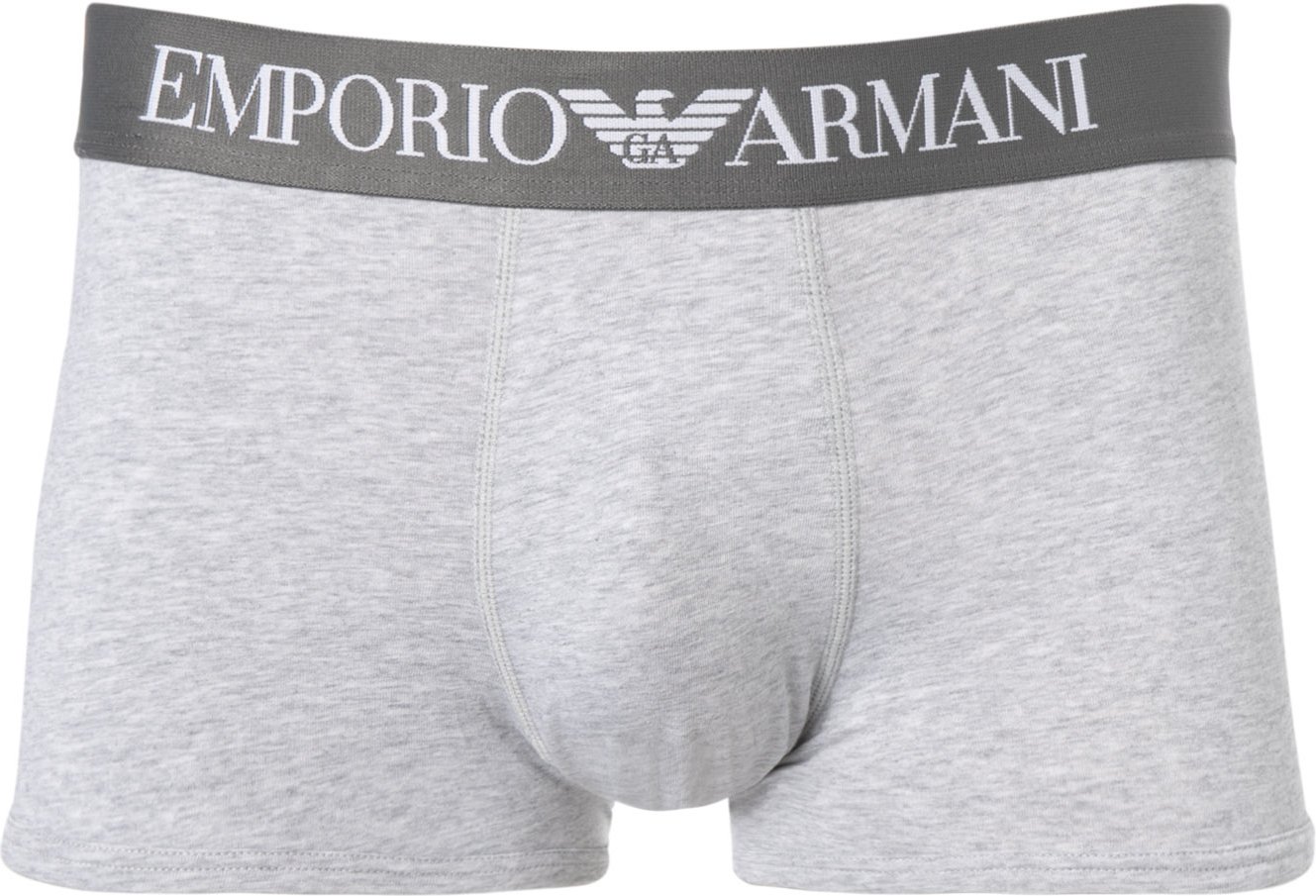 EMPORIO ARMANI Herren Trunk grau Baumwolle & Mix unifarben