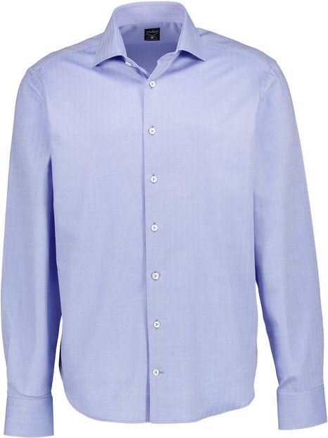 van Laack Herren Hemd blau gemustert