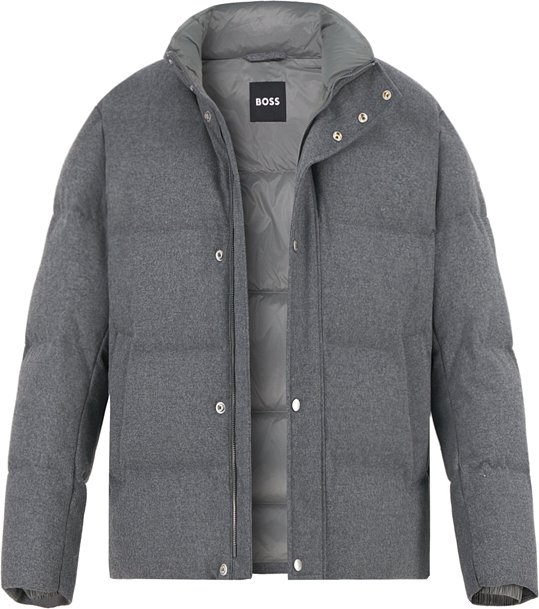 Thumbnail - BOSS Black Herren Jacken grau unifarben
