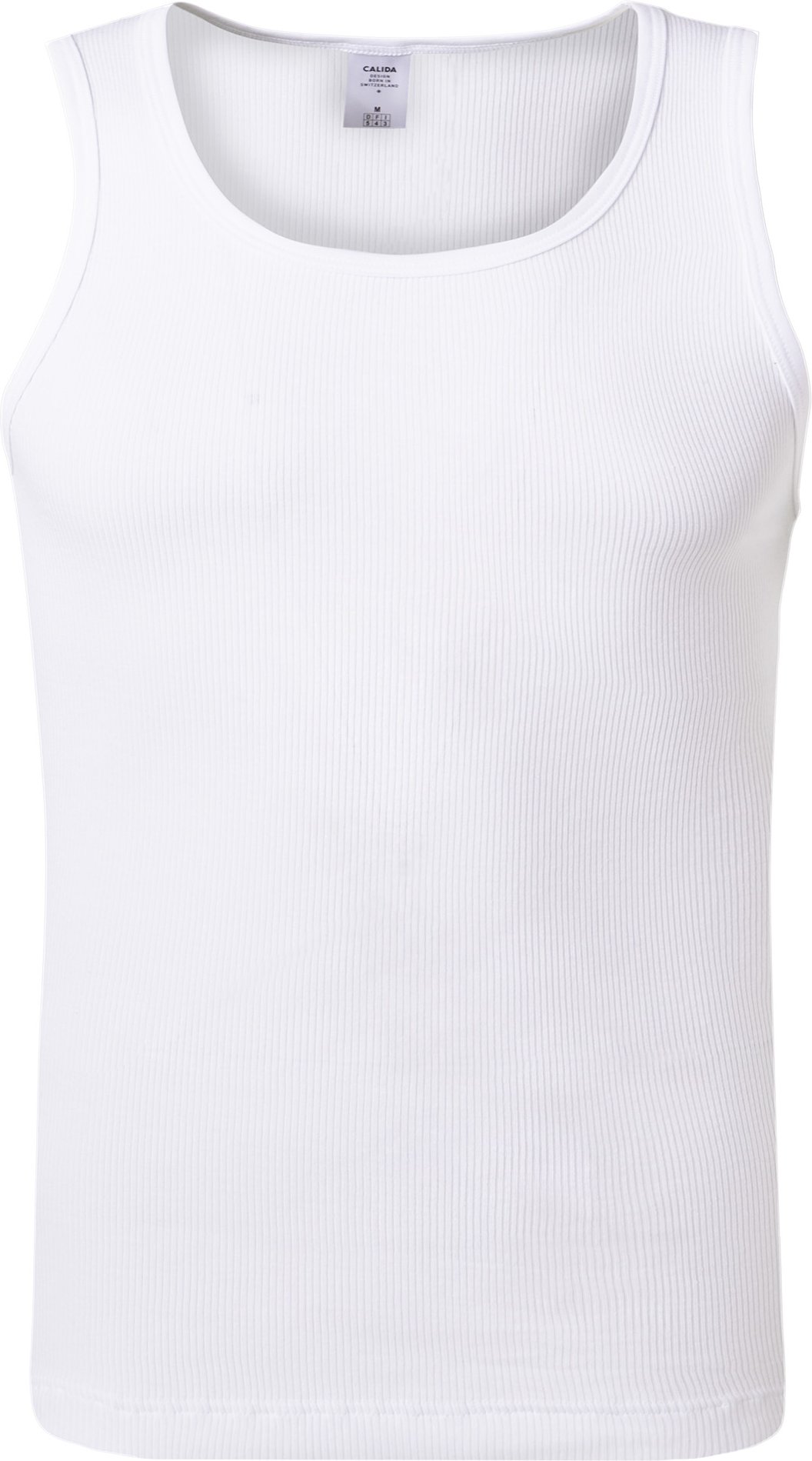 Thumbnail - CALIDA Herren Tanktop weiß Reine Baumwolle unifarben