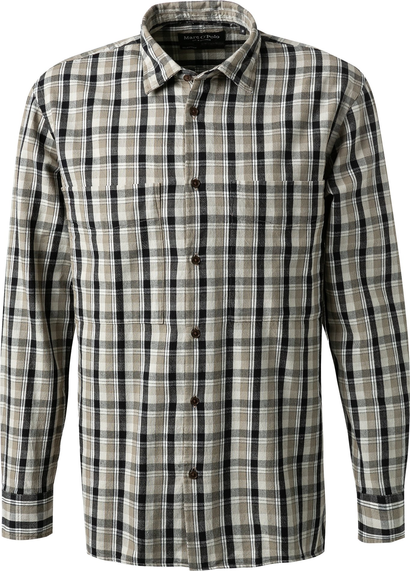 Thumbnail - Marc O'Polo Herren Overshirt beige kariert