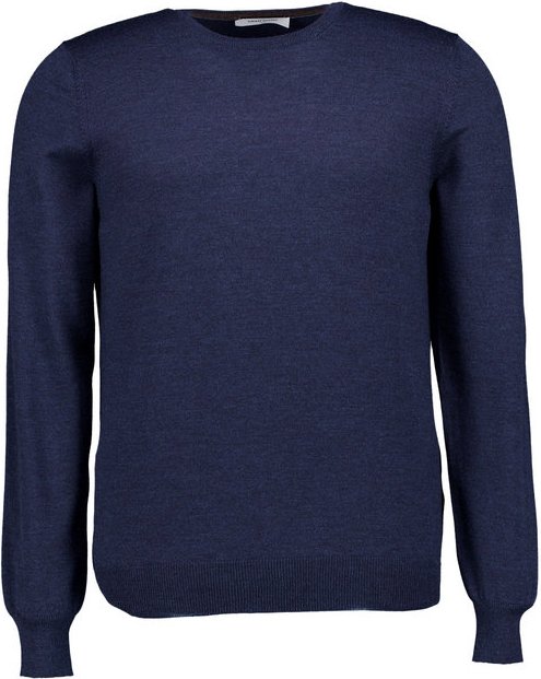 Gran Sasso Herren Pullover blau unifarben