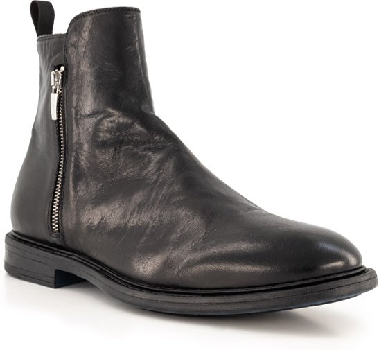Thumbnail - rosso e nero Herren Stiefeletten schwarz Glattleder