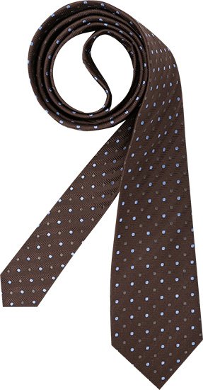 Jacques Britt Herren Krawatte braun Gemustert