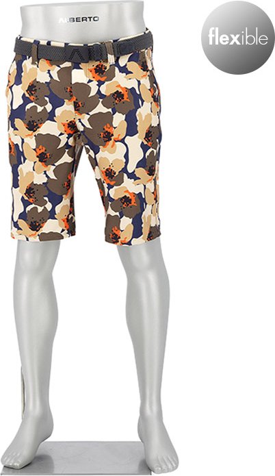 Alberto Golf Herren Golfshorts mehrfarbig gemustert