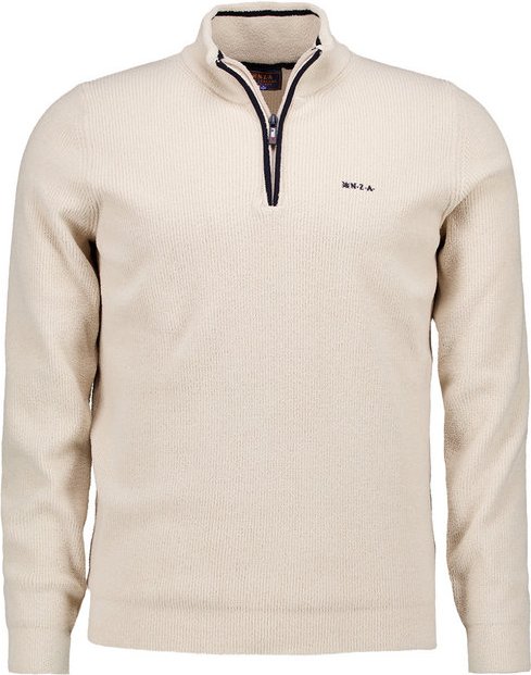 N.Z.A. Herren Troyer beige unifarben