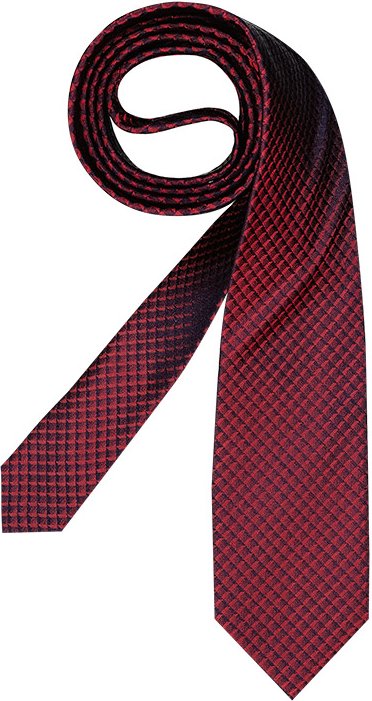 OLYMP Herren Krawatte rot Gemustert