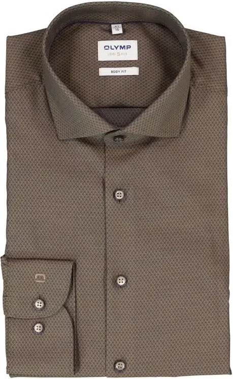 OLYMP Herren Hemden braun