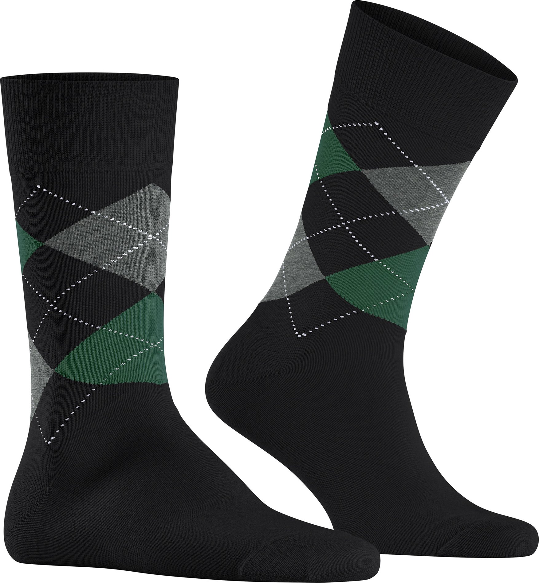 Burlington Herren Socken schwarz Baumwolle & Mix Gemustert