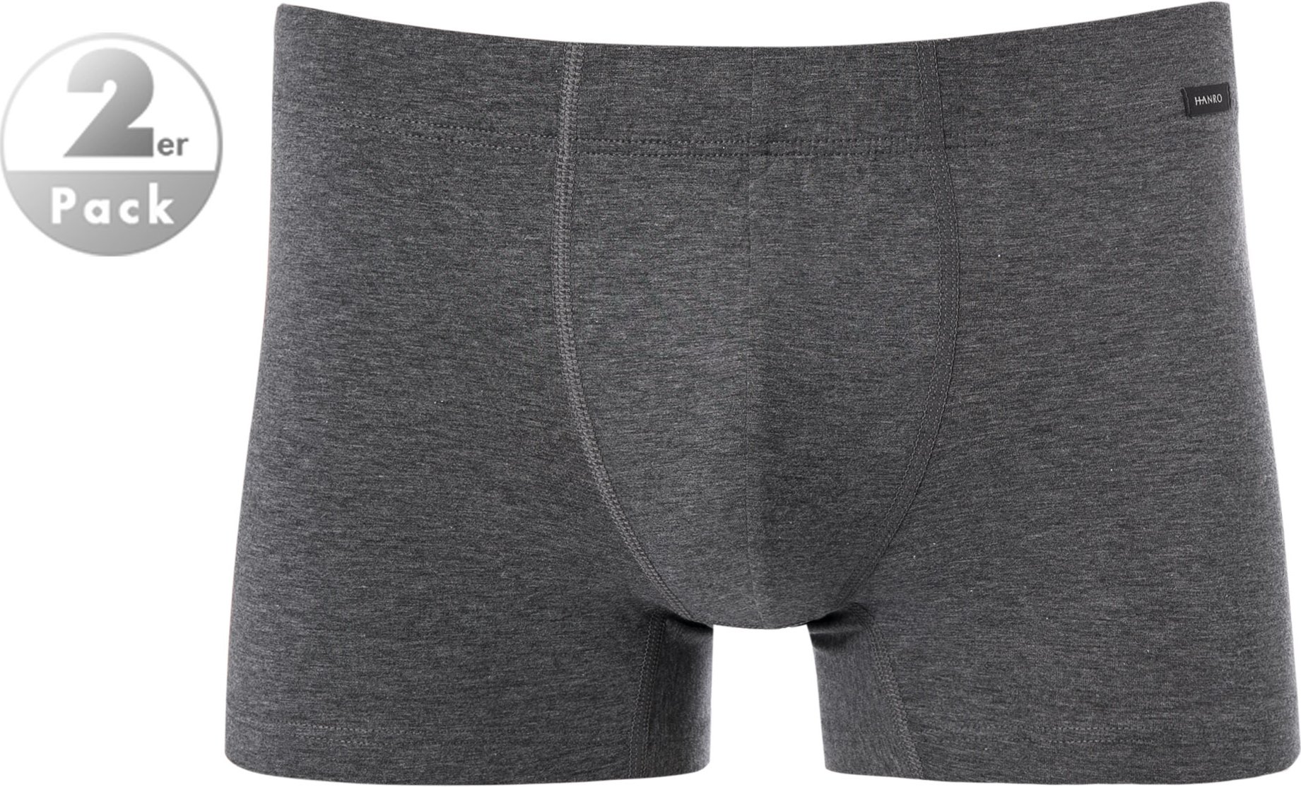 Thumbnail - HANRO Herren Pants grau Baumwolle & Mix unifarben