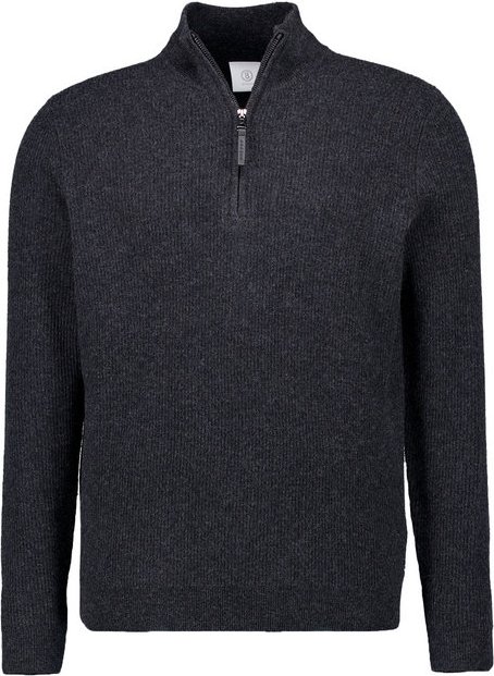 BOGNER Herren Troyer grau unifarben