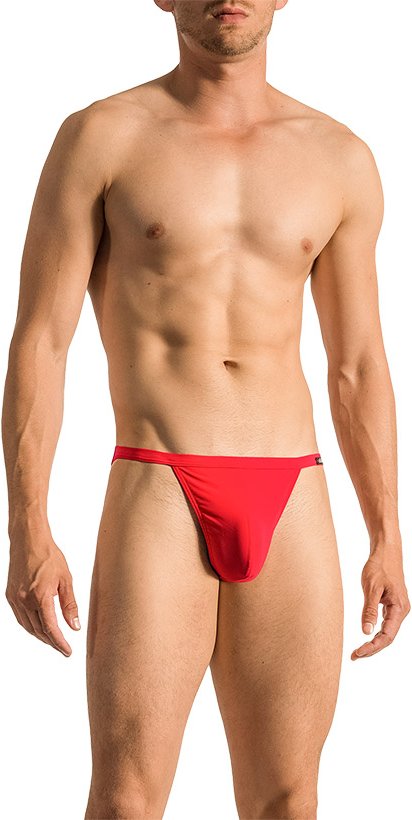 Olaf Benz Herren Badetanga rot unifarben