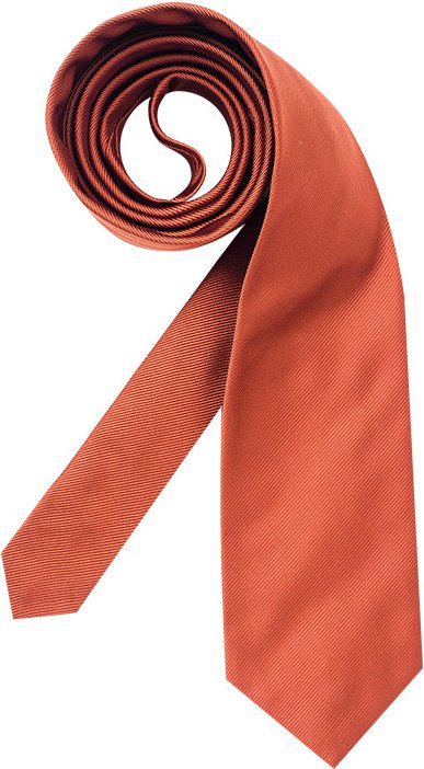 Ascot Herren Krawatte orange unifarben